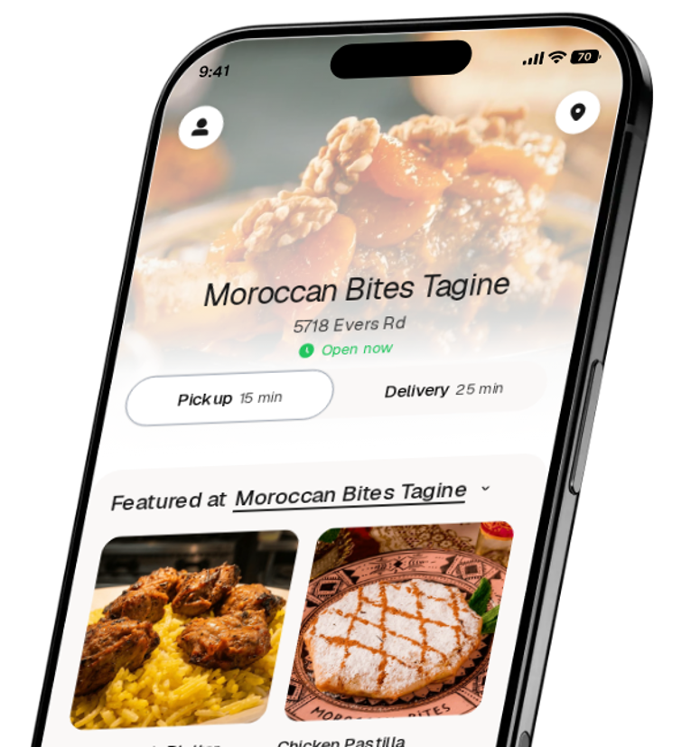 Moroccan Bites Tagine app preview