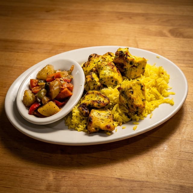 Chicken Kebab Platter.