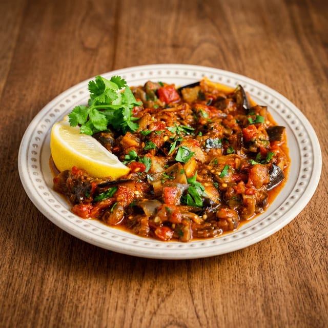 Zaalouk (Eggplant).